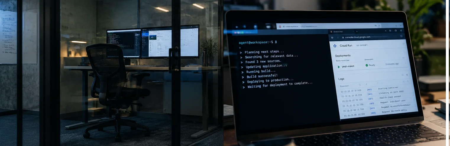Nobody at the desk - the agent ships on its own